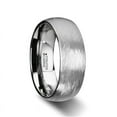thumbnail image 3 of Blackwald Domed Tungsten Carbide Ring With Wire Brushed Finish Design, 3 of 4