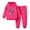 Hot Pink, variant on Piuwrlz Sweatsuits 2pcs Sets for Girls Boys Long Sleeved Hoodies and Elastic Waist Pants New Fashionable Hood Activewear Set Black Size 100