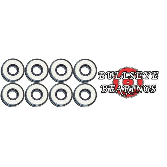 Bullseye Bearings Inline Skate Roller Hockey Bearings Abec-9 16-Pack