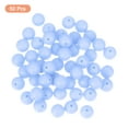 thumbnail image 3 of Uxcell 50 Pack 9mm Silicone Beads, Round Loose Rubber Bead for DIY Cyan Blue, 3 of 7