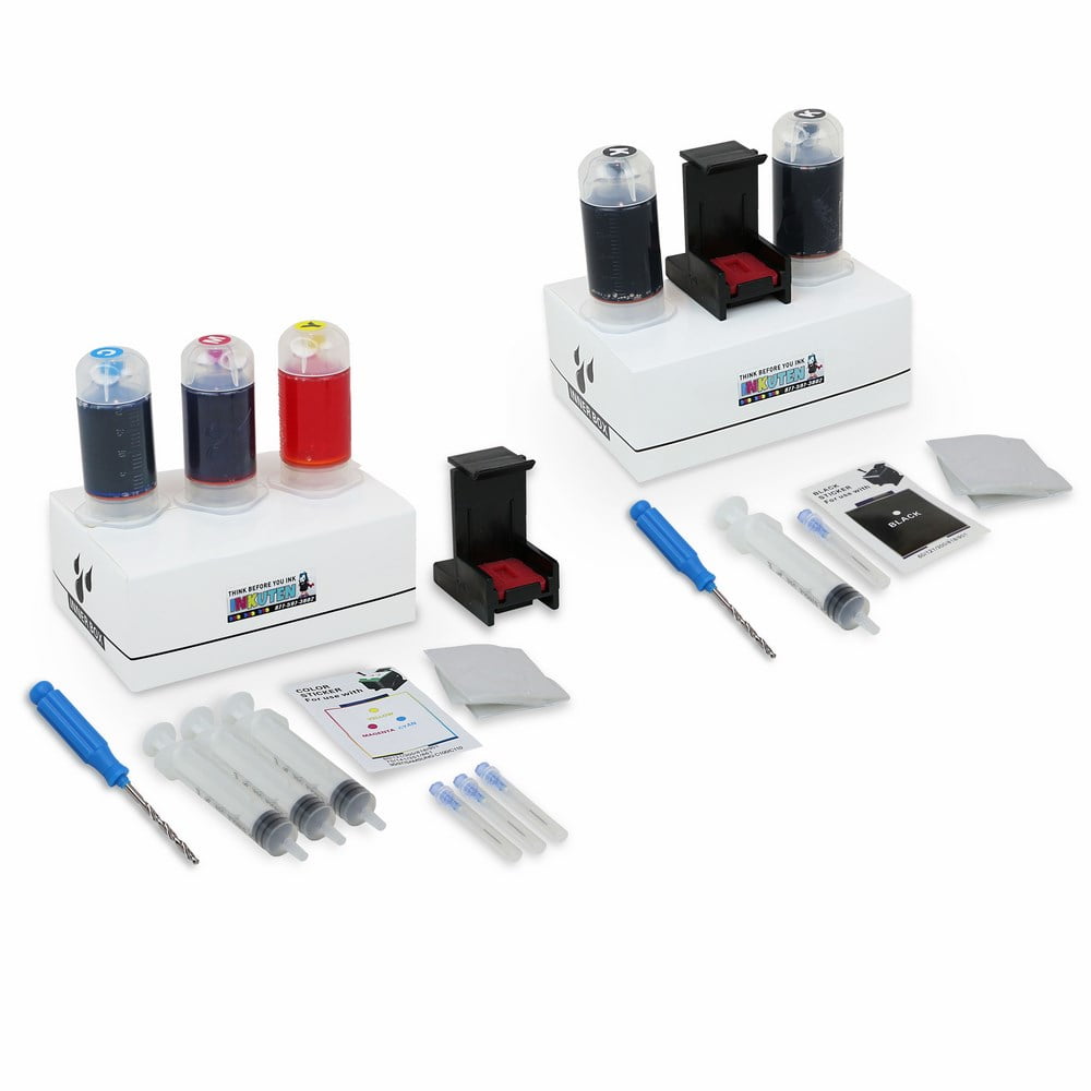 INKUTEN Refill Kit Combo Pack for Canon PG245 PG245XL Black and