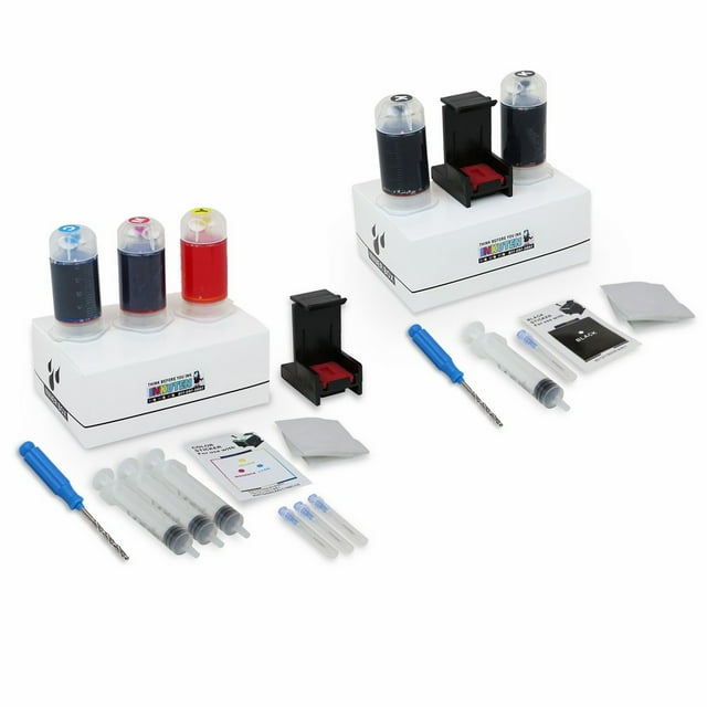 INKUTEN Refill Kit Combo Pack for Canon PG245 PG245XL Black and Canon CL246 CL246XL Color