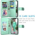 thumbnail image 2 of iPhone Xs Max / iPhone XS / iPhone X / iPhone XR Wallet Case Cover, Pu Leather ID Cash Credit Card Slots Holder Carrying Folio Flip Cover [Detachable Magnetic Hard Case] Kickstand, 2 of 6