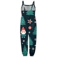 thumbnail image 4 of YOUSNH Barboteuse Sans Manches pour Bébé Fille, Imprimé de Noël, Tenue de Noël, Pantalon, Bleu, 7-8 Ans, 4 of 5