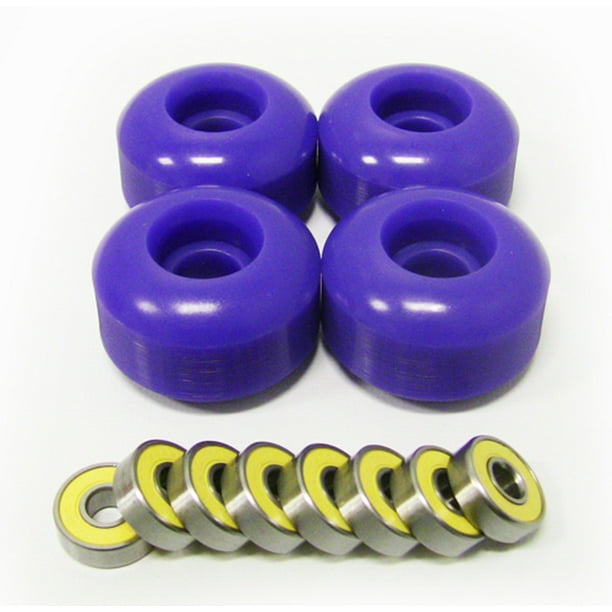 Blank Skateboard Wheels With ABEC 9 Bearings 54mm PURPLE