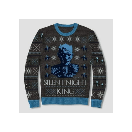 Game of Thrones Silent Night King Mens Size Large Sweater