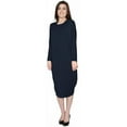 thumbnail image 3 of Women's Micro Suede Knit Comfy Midi Dress, 3 of 9