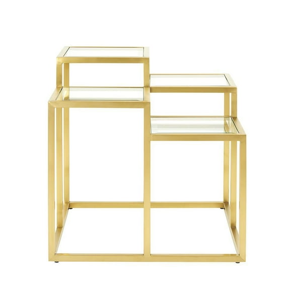 Home Gear End table Gold Multi level