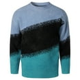 thumbnail image 2 of ZKCCNUK Men's Autumn And Winter New Men's Round Neck Pullover Bottoming Shirt Color Matching Bright Color Casual Large Size Sweater European Size Knitted Sweater, 2 of 4