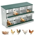 thumbnail image 1 of GloryStar Egg-Safe Nesting Boxes for Chickens, Convenient Chicken Laying Boxes for Coops, Easy to Install and Maintain with Smooth Cleaning Surfaces, 1 of 7