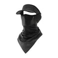 thumbnail image 4 of Cubierta de la cara de protección solar Ciclismo Ciclismo de verano Cubierta de tapa del cuello Cubierta de la polaina para acampando Mujeres mochilas gris oscuro, 4 of 8