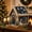 A, variant on 3D Christmas House Diamond Painting Kit for Adults, Wooden Pearl Art Craft, Holiday Decor DIY Festive Tabletop Display