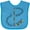 Turquoise, variant on Inktastic Juneteenth-celebrating Freedom Breaking Chains Boys or Girls Baby Bib