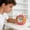 🔥 Pink_Base#2000, variant on Small Analog Clock for Bedroom, Non Ticking Desk Clock for Students with Gentle Wake Up , Battery Operated Portable Study and Travel Clock