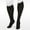 Black, variant on Juzo Basic Knee High Short - Full Foot Stockings Beige, Size 4, Large, Compression 12-16 mmHg, 1 Pa