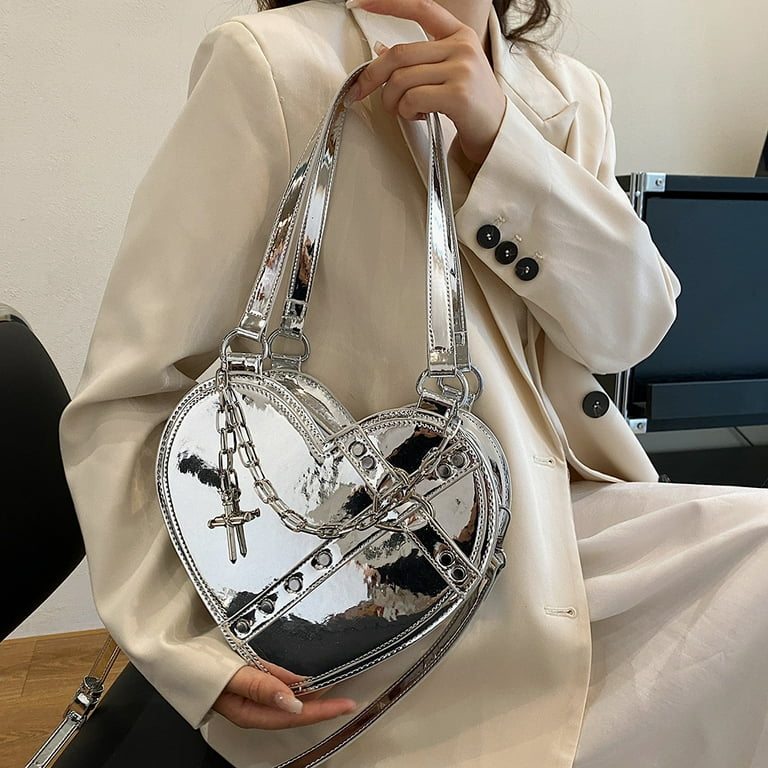 Heart shaped sling bag sale