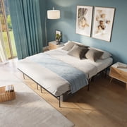 Boyd Sleep 14 Queen Size Metal Platform Bed Frame with No-Tool Assembly, Textured Anti-Slip Surface
