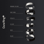 Oura Ring 5 Black Size 7 Worlds Smallest Smart Ring Sleep Activity Health Tracker