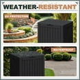 thumbnail image 2 of Patiowell 40 Gallon Outdoor Deck Box, Lockable Weatherproof Plastic Storage with Handles for Patio, Garden, Pool, 2 of 7