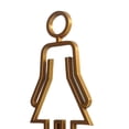 thumbnail image 2 of Letrero para puerta de baño Sunnimix para hombres y mujeres Plástico ABS, 2 of 8