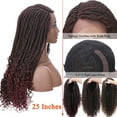 thumbnail image 5 of SEGO Goddess Curly Braids Faux Locs Crochet Twisted Braided Wig Synthetic Hair Twist Dreads Braid Wig for Women With Baby Hair C Part Hairline, 5 of 8