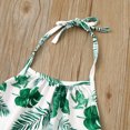 thumbnail image 6 of Otqutp Outdoor Overalls for Toddler Kids Baby Girls Sleeveless Summer Strap Print Romper Jumpsuit Playsuit Spring Fall Clothes(Green-B,2-3 Years, 6 of 8