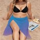 thumbnail image 5 of TaTaai Ladies Butterfly Solid Beach Cover Up Wrap Skirt with Tie Waist Sheer Lightweight Long Dress Chiffon Sarong for Swimwear Vacation Resort All Season Wear Gift, 5 of 9