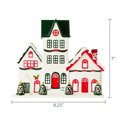 thumbnail image 5 of Trio of Houses Christmas Tabletop Decoration, Red/White/Green, 8.25" x 7", by Holiday Time, 5 of 5