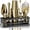 Gold/Black-28oz Boston Shaker, variant on Mixology Bartender Kit Bar Set | 16-piece Cocktail Shaker Martini Barware Mixing Tools For Home Bartending Incl. 35 Recipe Cards Gift (28oz  Copper/black)