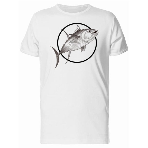 Realistic Sketch Of Tuna Tee Men's -Image by Shutterstock