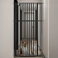 thumbnail image 2 of KORIMEFA 63" Extra Tall Baby Gate for Stairs 30"-37.8" Extra Wide Dog Gate for Doorways Hallways, Pressure Mounted Child Gate for Wide Opening, Auto Close Personal Safety for Babies and Pets, Black, 2 of 13