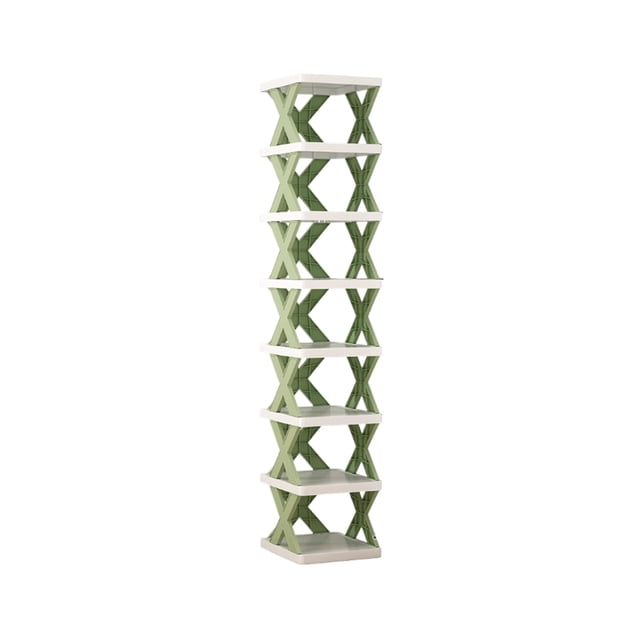 pitrice Shoe Rack With Large Capacity And Strong Load-bearing Capacity Easy Installation For Household Green 8 layers