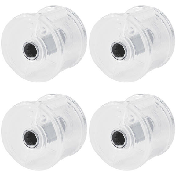 4 Pcs Portable Tape Dispenser with Serrated Cutter, Clear Stackable Washi Tape Storage Case for Office Desk Crafting, Dustproof Stationery Suplies Organizer