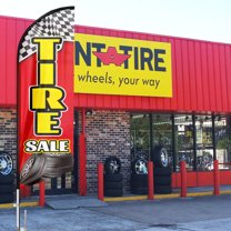 Tire Sale Feather Flag,8FT Tire Sale outdoor advertising flag, Tire Sale Business Flag,Tire Sale Swooper Flag（FLAG ONLY）