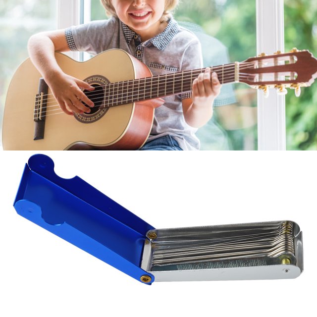 Guitar Nut Slotting File, Easy Operation 008-058 Size Metal Nut Slot Filing Tool Glossy Finish For Acoustic And Electric Guitars