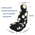 thumbnail image 4 of Sikiie Daisies Flowers Car Seat Protector 2 Pack Car Seat Cushion Mat, Car Seat Covers for SUV, Truck, Van, 4 of 7