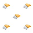 thumbnail image 3 of Inteprter Cortador de patatas Kitchen Handheld Fruit Fries Maker Chopper Mango de plástico Lavable Antiadherente Slicing Gadget Amarillo Amarillo 5piezas Inteprter CBP221580, 3 of 4