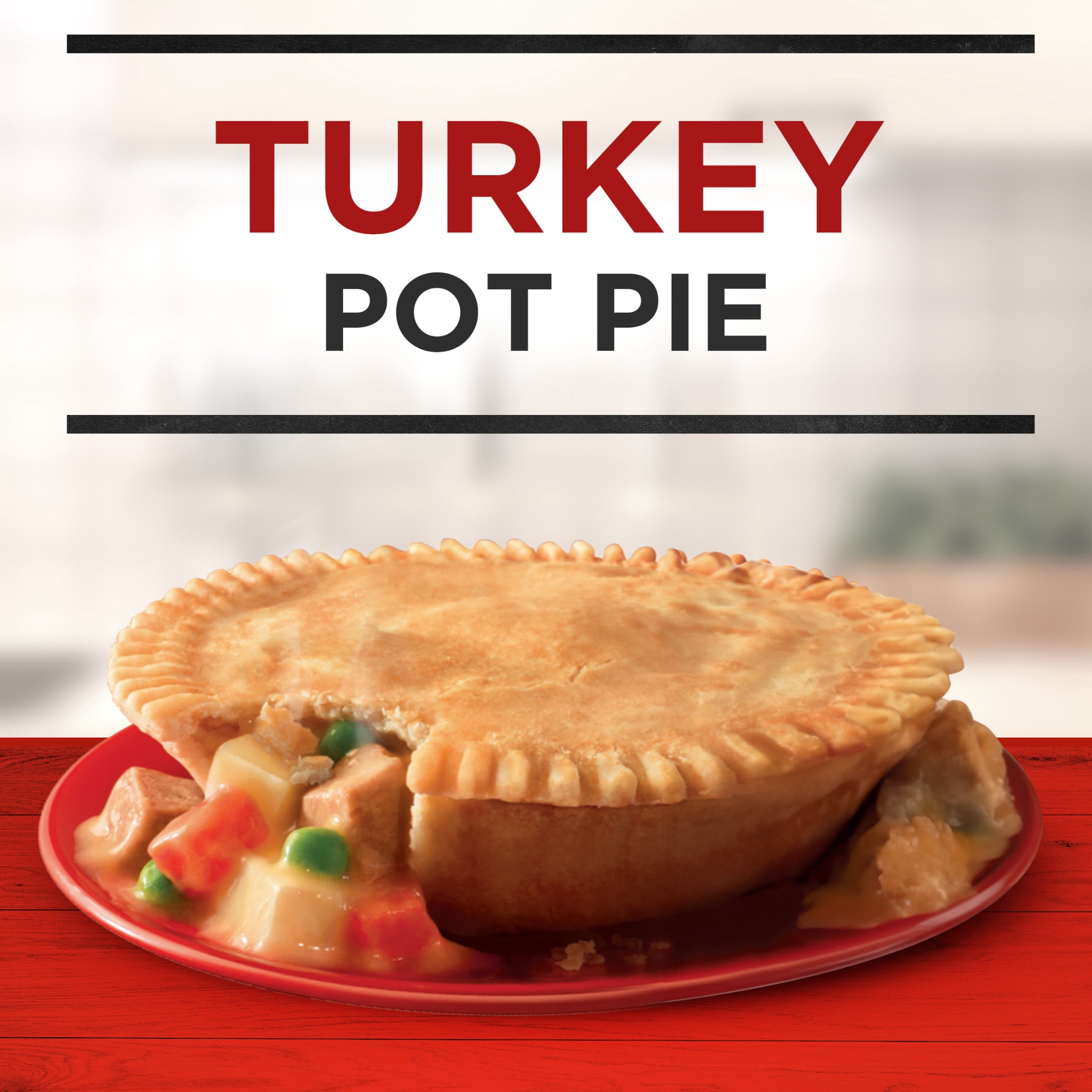 Banquet Turkey Pot Pie, 10g Protein, Frozen Meal, 7 oz.
