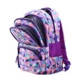 thumbnail image 3 of Mochila escolar con estampado geométrico para niña, mochila escolar primaria, secundaria y universitaria (púrpura) Sailing Electrónica, 3 of 5