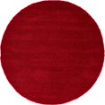 thumbnail image 1 of Unique Loom Solo Collection Solide Peluche Enfants Tapis Rond, 6', Rouge, 1 of 2
