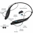 thumbnail image 2 of Wireless Bluetooth Headset with Magnetic Earbuds,Bluetooth Neckband Headphones with Mic， Sports Headphones for Running， HD Stereo Noise Cancelling Earphones, 2 of 8