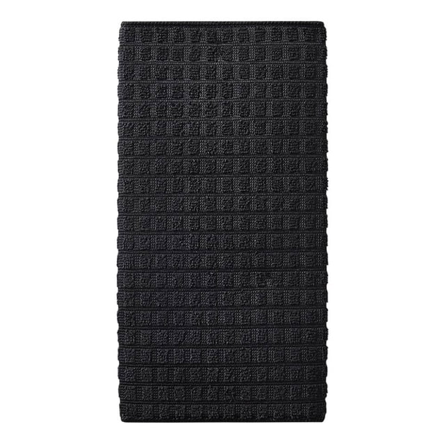 trapo prichos varios modelos 1 pieza paño de cocina PRICHOS, vista frontal centrada de paño rectangular negro con textura cuadriculada de nudos y superficie absorbente visible sobre fondo blanco; ideal para secar vajilla y uso multiusos en la cocina.