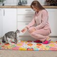 thumbnail image 3 of Pioneer Flower Floral Print Pattern Kitchen Rugs Sets Of 2, Anti Fatigue Non Slip Washable Floor Mats for Kitchen Sink Laundry, 17X30 Inch + 17X47 Inch, 3 of 6