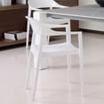 thumbnail image 4 of Compamia Carmen Modern Dining Chair White Seat Glossy White Back, Set of 2, 4 of 8