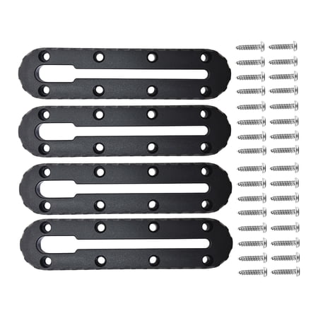 2/4Pcs Low Profile Track Kayak Slide Track Rails Bracket for Fishing Rod Holder Mount Base