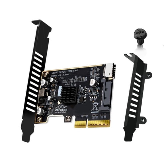 PCIe 4X To USB 3.2 Gen 2 20Gbps Front Panel Adapter Card For Type C Expansion