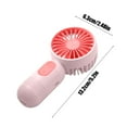 thumbnail image 4 of JMKQLZ Portable Handheld Mini Fans, USB Rechargeable Personal Fan for Travel, 3 Speeds Rechargeable Battery Operated Eyelash Mini Fan,Lightweight, and Compact for Travel, Office, and Home Use, 4 of 6