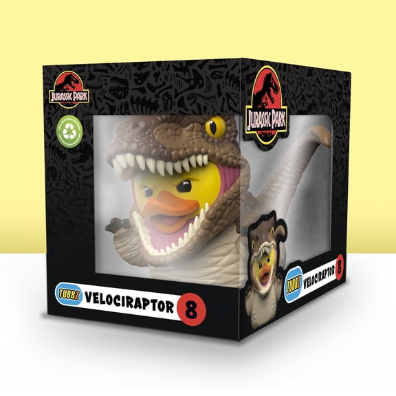 Tubbz Jurassic Park Velociraptor Action Figures, PVC 3.54”