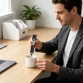 thumbnail image 5 of Handheld Milk Frother, Rechargeable Electric Milk Frother with 3 Speeds and 2 Whisks, Cordless Foam Maker with Stand for Coffee Latte Cappuccino Matcha and Egg Beating, 5 of 7