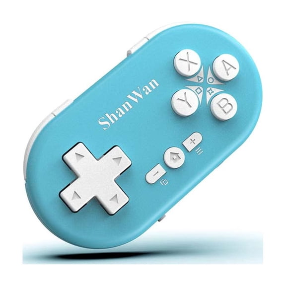 Multi platform mini Bluetooth game controller, pocket mini controller (blue)